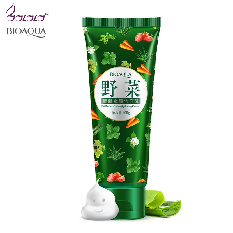 

bioaqua brand facial cleanser essence Moisturizing acne treatment whitening face washing oil control anti aging black skin care