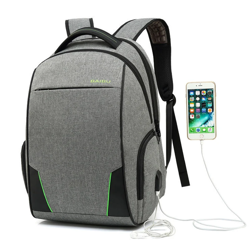 

Anti-theft Men Backpacks Waterproof USB Charging Teenage Backpack Bag Male Bagpack Large Capacity 15.6 Inch Laptop Backpack