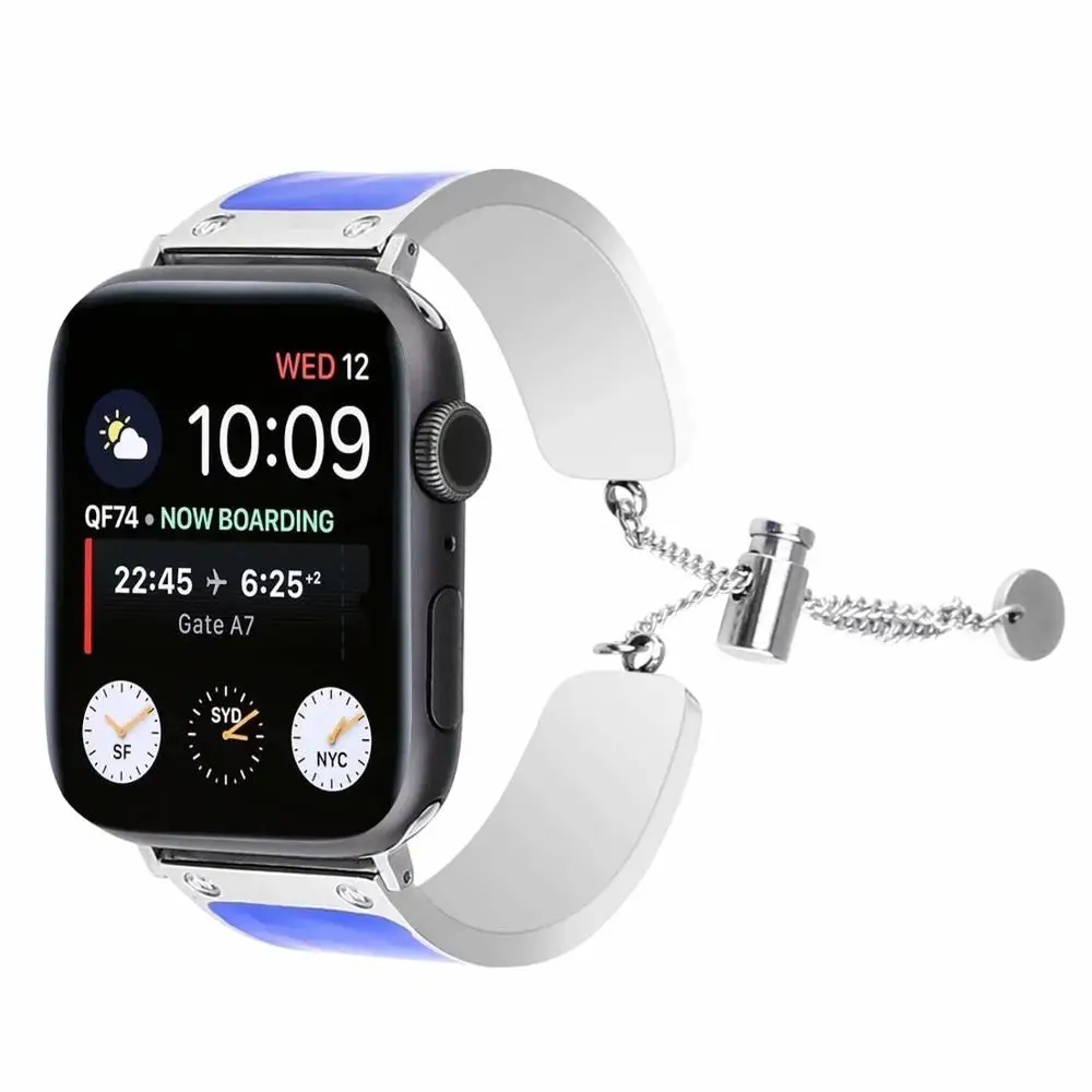 Ремешок для iwatch Band 38 мм полосы 42 мм 44 мм 40 мм Золотой браслет для Apple Watch Band 38 мм из нержавеющей стали серии 4 3 2 1