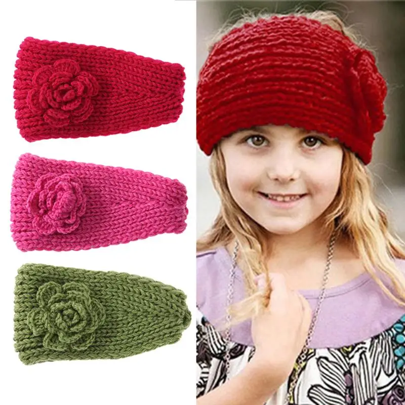 Buy Warm Children Girl Headbands Women Knitted