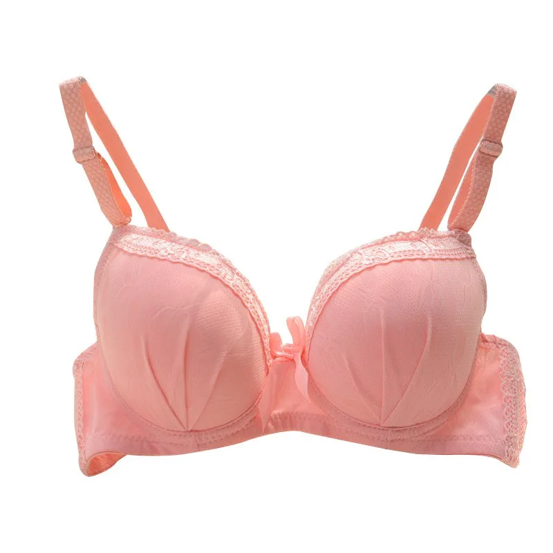 

Women Underwear Lace Sexy Bra Deep V Solid Brassiere Push Up Bras Ladies Adjusted-Straps Comfort Bra