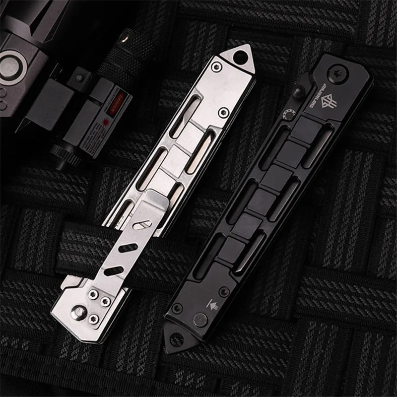 2018 New Hot Sale Outdoor Folding Knife Self-defense Wilderness Survival Camping 7CR17Mov Steel Fruit Hunting Knives EDC Tools