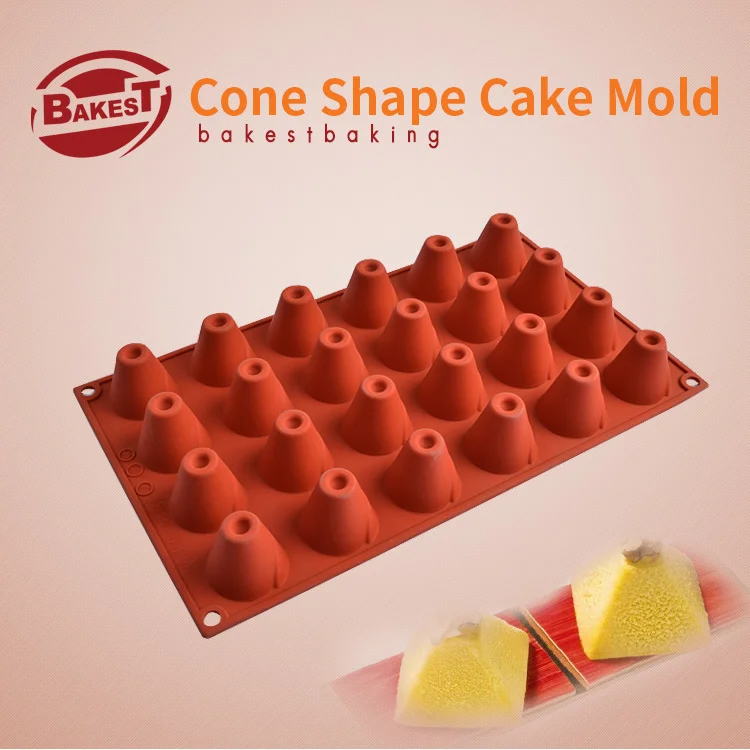 BAKEST Cone Shaped Silicone Cake Mold Baking Fondant Toolsin Cake Molds from Home & Garden on