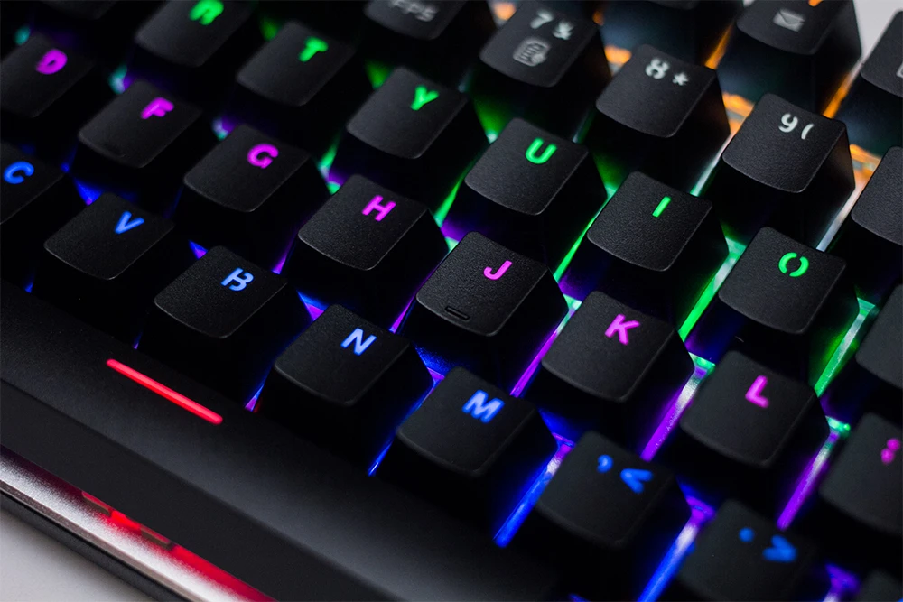 Проводная Механическая клавиатура 87/104 ключей RGB синий переключатель светодиодный подсветкой anti-ореолы для игры русский/английский/ испанский макет