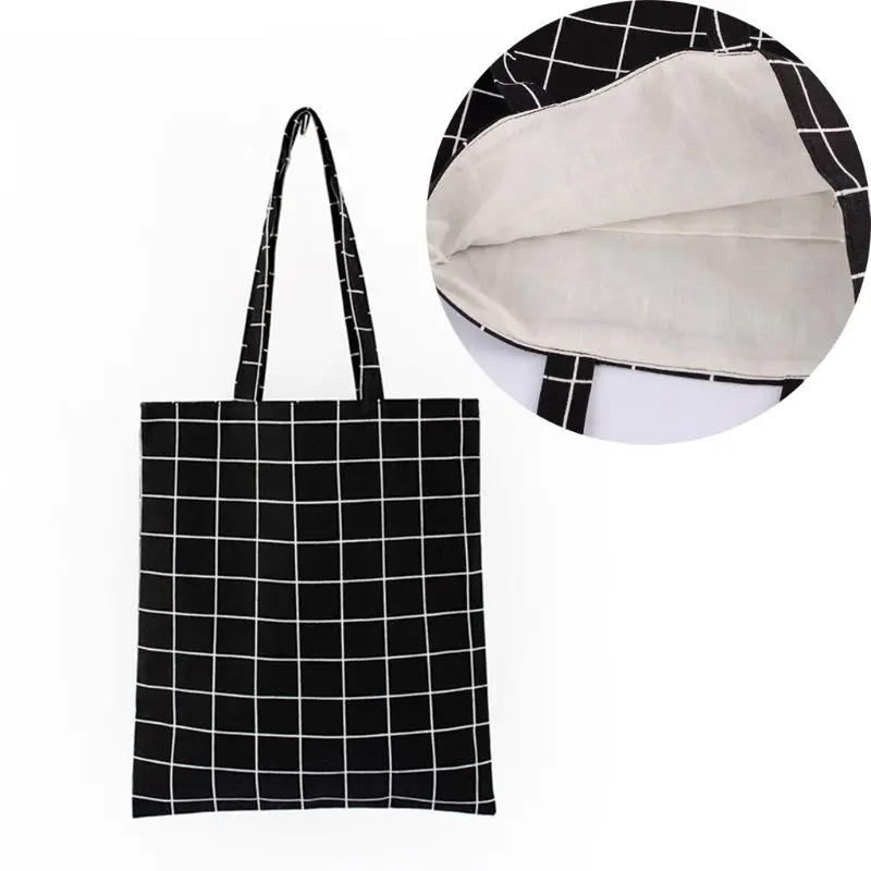 Casual Lady Reusable Recycle Eco Shopping Bag Women Multifunction Tote Handbag Canvas Storage Purse Pouch Shoulder Bag Fashion