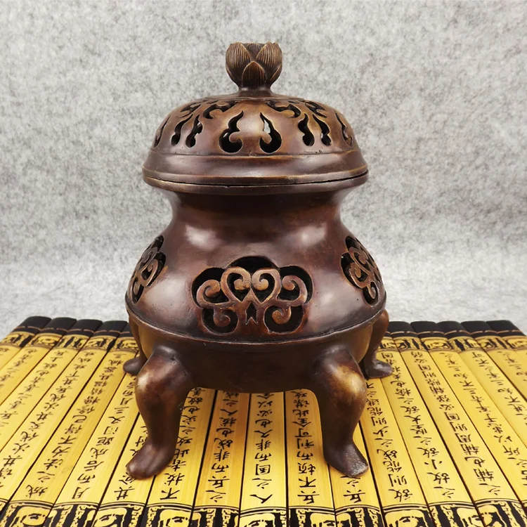 

Old antique Bronze Arts & Crafts Antique copper incense burner incense burner incense stove shoulu xuande furnace