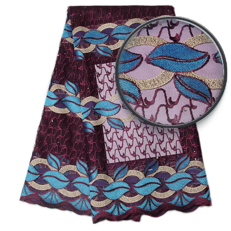 Latest African Laces 2017 High Quality Nigerian Lace Fabrics With Beads