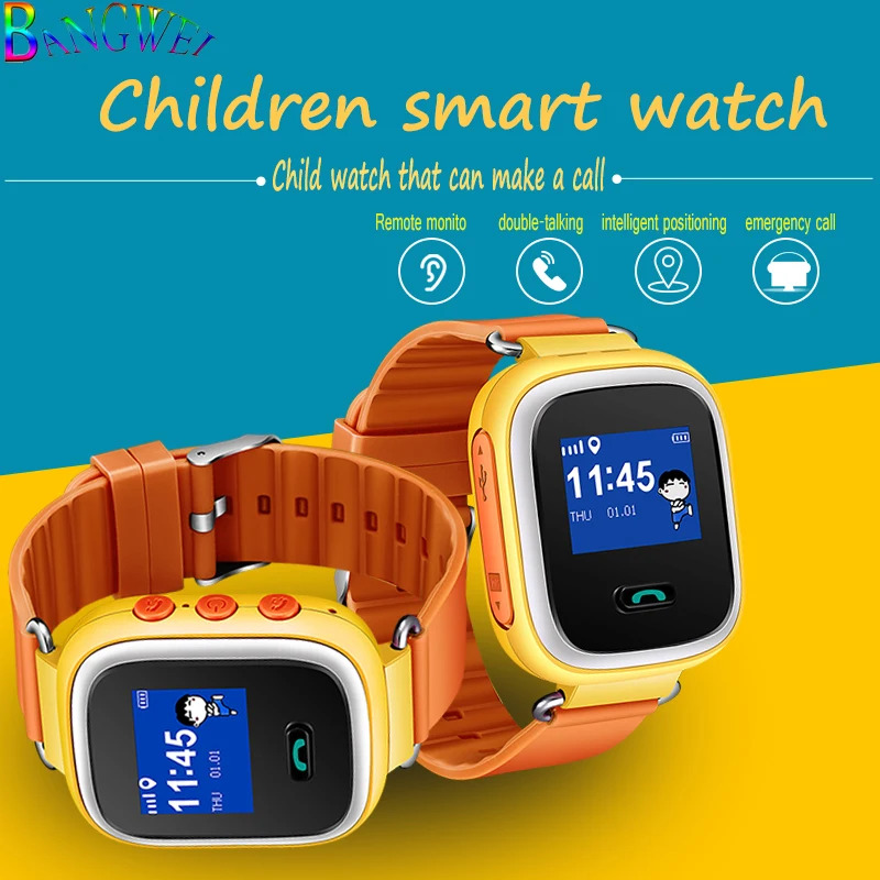 Children Smart Watch SOS Emergency Call Mobile Phone LBS Security Location Tracker Digital Sleep Monitoring Information Reminder