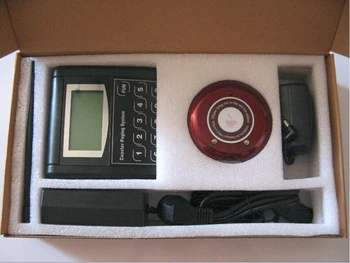 

High quality Restaurant guesting pager system, 10cs coaster pager+1 transmitter+1 coaster pager charger, queue calling system