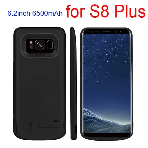 Внешний аккумулятор, чехол для батареи для samsung Galaxy S8/S8 Plus, чехол для зарядного устройства, внешний аккумулятор, запасное зарядное устройство, чехол - Цвет: Black for S8 Plus