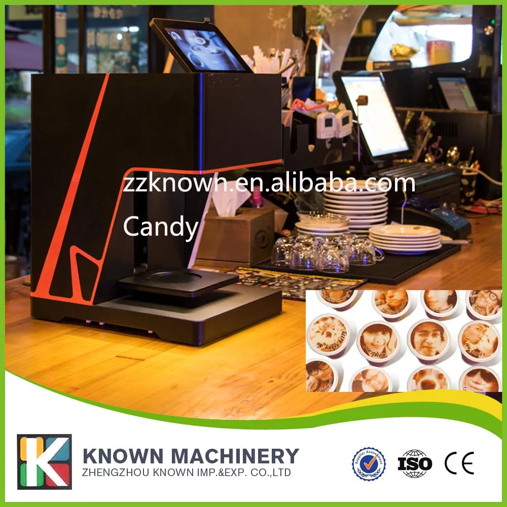 

2018 New Coffee Printer Lattee Printer Coffee Machine Cake Food Edible ink Printer Can Print Cookies Flowers Coffee and Cake