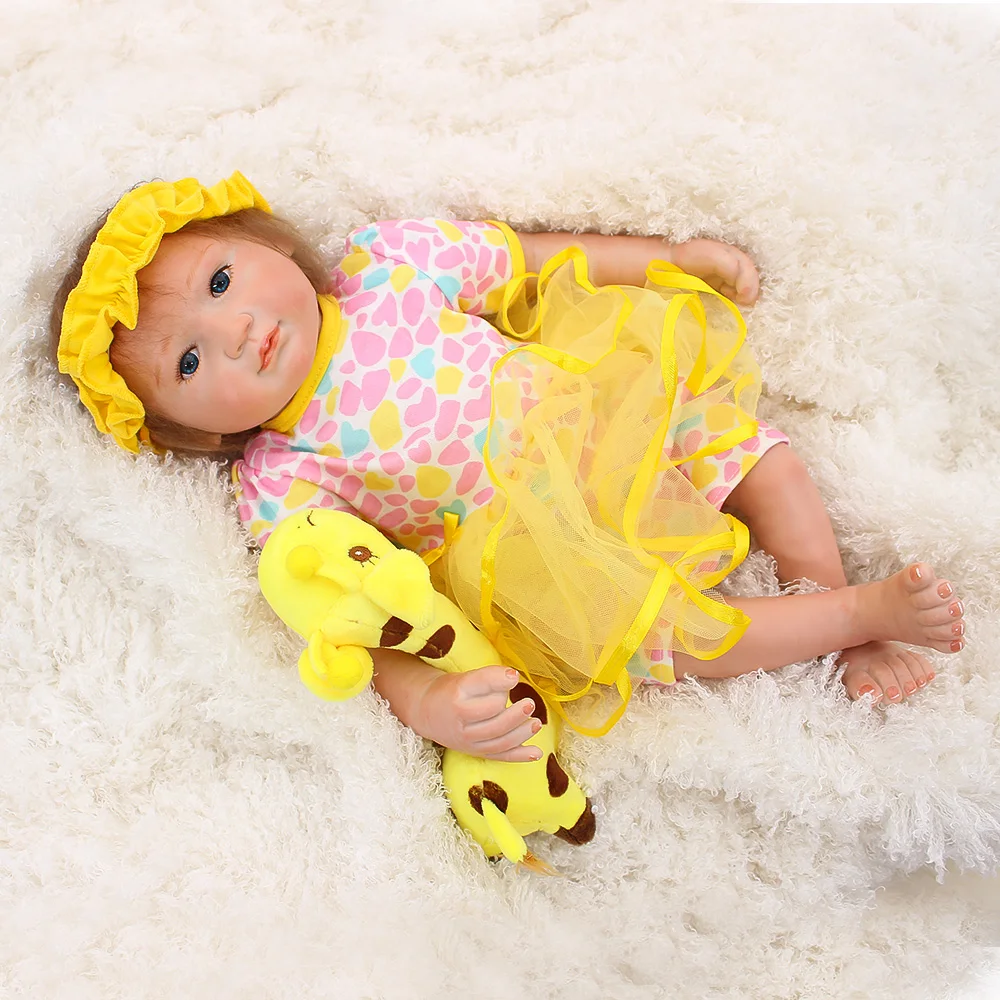 Детские куклы Bebes reborn slicone 19 &quot46 см настоящие для новорожденных девочек игрушки
