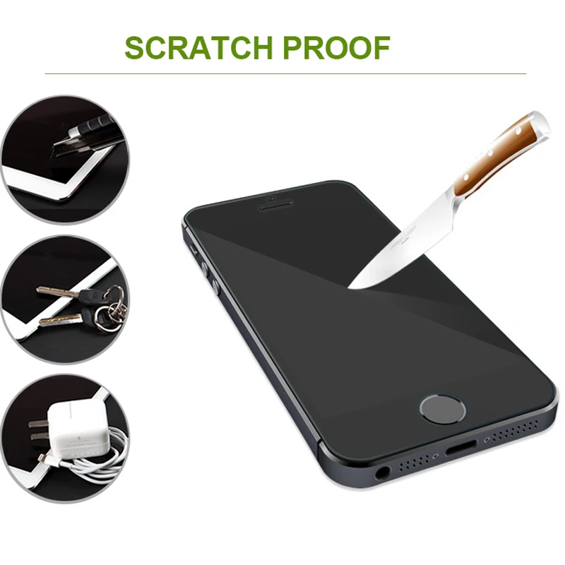 Privacy Anti-Spy Glass iPhone 5S 5 SE 5C 6 6S 7 8 Plus Tempered Glass