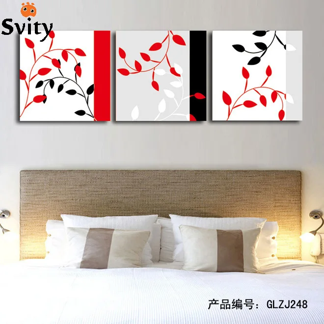 Modern wall art home decoration printed The branches of the oil