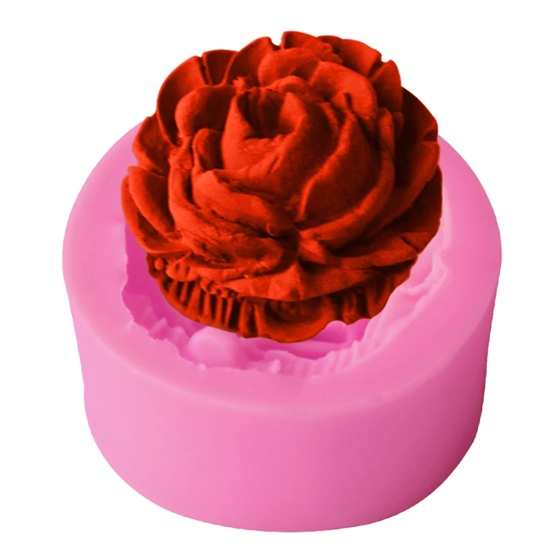 3D украшения торта инструменты силиконовая форма в виде цветка розы помадка подарок украшение Шоколадное Мыло с запахом печенья Полимерная глина-смола форма для выпечки