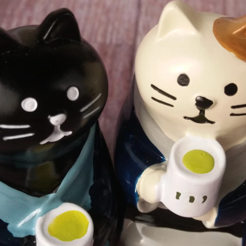 Q-glory японский zakka decole cat Смола украшения Kawaii home decor статуэтки кошек и миниатюры подарки декоративные ремесла