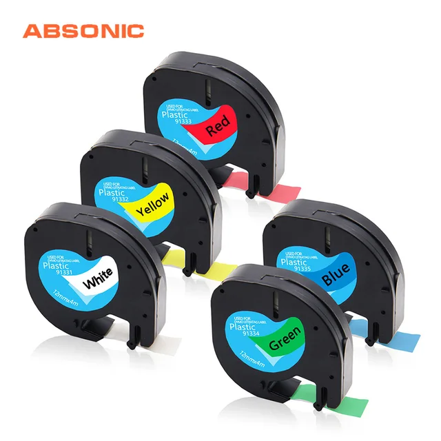 Best Offers Absonic 5PCS 12mm 91201 91202 Compatible Dymo Letratag Tag 91331 91332 91333 91334 91335 Label Tape For Dymo Label Printer Maker Best Offers Absonic 5PCS 12mm 91201 91202 Compatible Dymo Letratag Tag 91331 91332 91333 91334 91335 Label Tape For Dymo Label Printer Maker