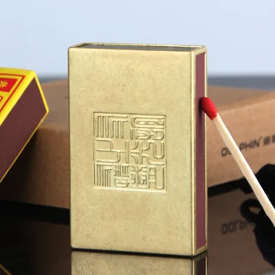 

Metal Match box case (internal plastic) matches 56mm*13mm*36mm Random pattern