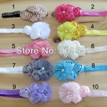 Жемчуг ткань сетки с прекрасная роза цветы Банданы для мужчин 20 шт./лот