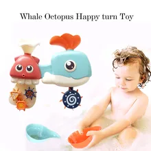Детские Игрушки для ванны, милый КИТ, водяная игрушка Дельфин, детский кран для купания, распылитель воды, инструмент, тип колеса, игрушка без коробки