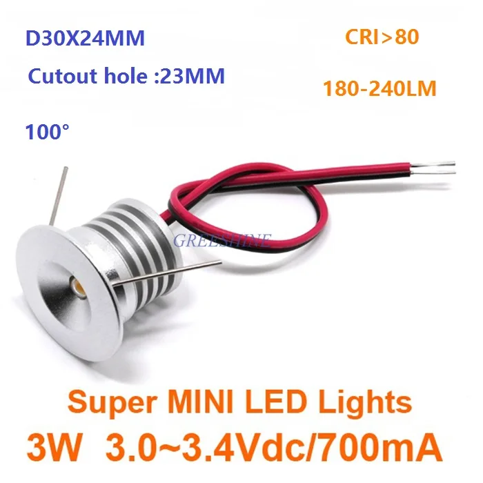 D30XH24MM AC85-265V, DC9-28V, DC3V 3 Вт Мини светодиодный потолочный светильник для шкафа светодиодный встраиваемый шкаф Точечный светильник белый, теплый белый 5 лет гарантии