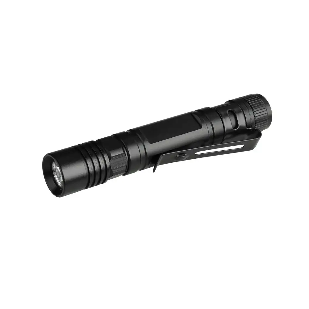 

Hobbylane Mini Portable Aluminum Alloy Glare Long Shot Flashlight with Pen Clamp for Home Outdoor Use Emergency Light