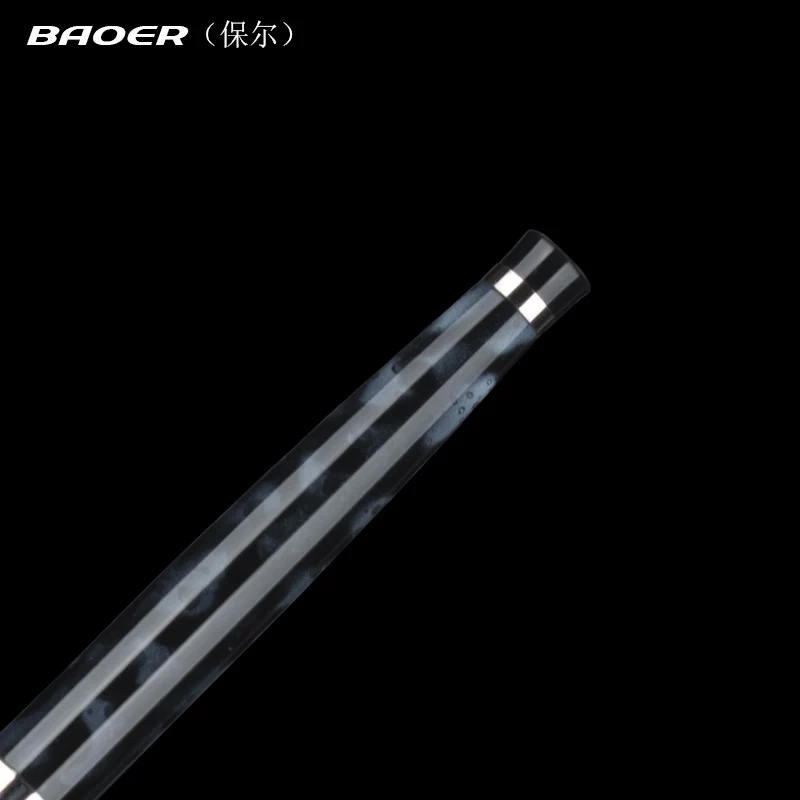 Baoer белоснежная и черная полированная ручка для письма|black and white pen|office pensnow ball pen |