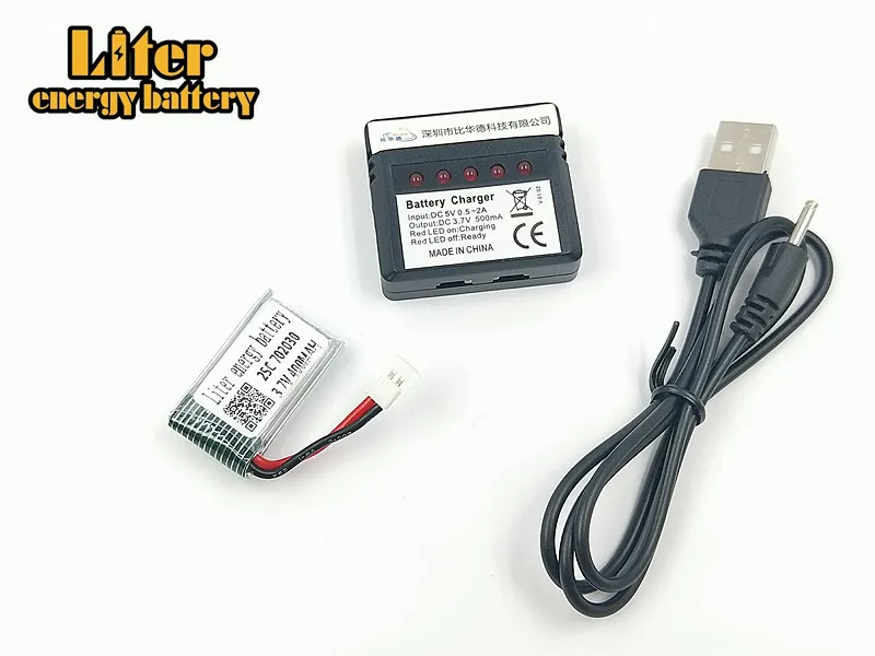 3 7 V 400mAh 702030 25C Li-Po батарея с 1in5 зарядное устройство набор для Eachine E55 FQ777 FQ17W Hubsan H107 X11C