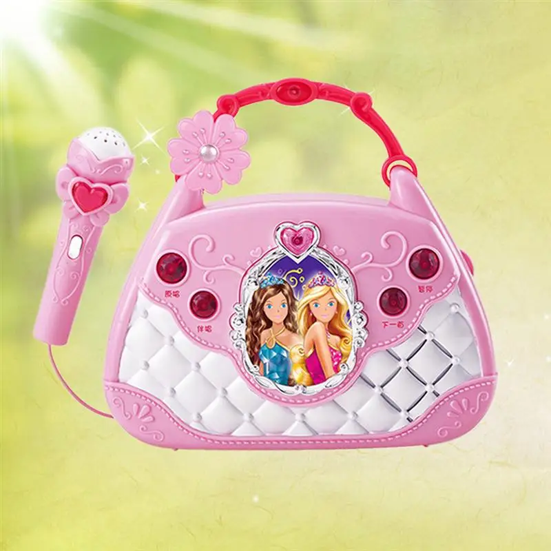 1 Набор караоке-плеера обучающий музыкальный ролевой игры милый портативный микрофон сумка аксессуар набор игрушек для подарка для детей