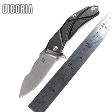 Dicoria парусный спорт дизайн Флиппер складной нож S35VN лезвие TC4 Титан Ручка Кемпинг Фрукты карман Открытый EDC инструменты