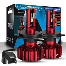 Nighteye/NOVSIGHT H4 60W 10000LM LED Car Headlight Kit Hi/Low Bulb Lamps White Car Light Light Bulbs Auto Headlamp Lamps nighteye h4 car led headlights kit 50w 8000lm hi low auto headlamp fog light 6500k white head lamp 12v automobile led light bulb