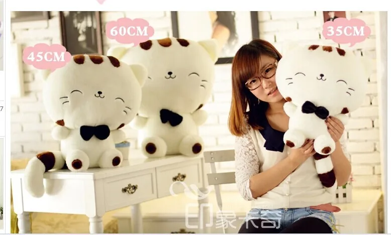 

stuffed animal 60cm cute kitty cat plush toy soft doll w2191