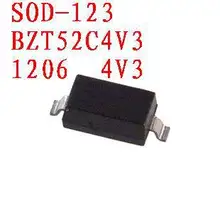 Диод Зенера BZT52C4V3 SOD-123 100 шт