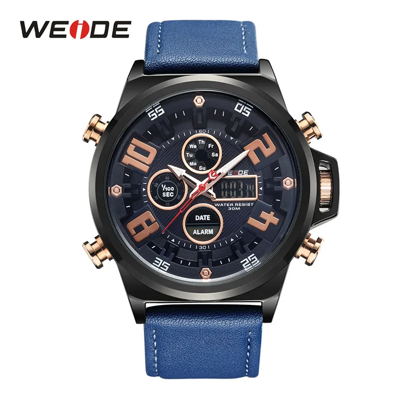 WEIDE спортивные кварцевые наручные часы Аналоговые Цифровые Relogio masculino бренд Reloj Hombre армейские кварцевые военные часы мужские часы - Цвет: WH7309B-3C
