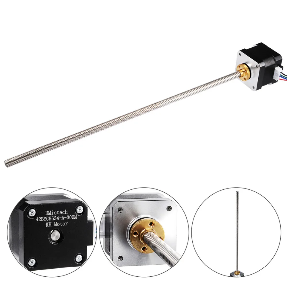 

Uxcell Newest Nema 17 Bipolar 300mm 3.8V 1.3A Stepper Motor 0.22NM 4 Lead Cables for 3D Printer CNC Router Laser Lathe DIY Hobby