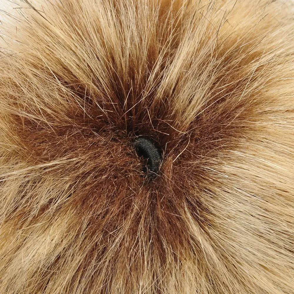 Искусственного енота Искусственный Мех волос огромный шар пушистый помпон Hat сумка Shoses аксессуар мода