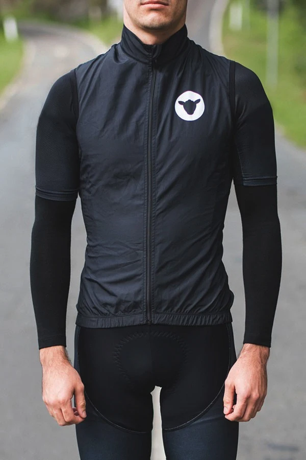 

HOT New 2019 black sheep cycling gilet Pro sleeveless jersey windproof cycling outdoor road bike wind breaker clothes
