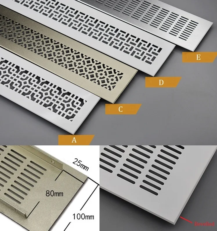 

Aluminum Air Vent Ventilator Grille Air Conditioner Closet Shoe Cabinet