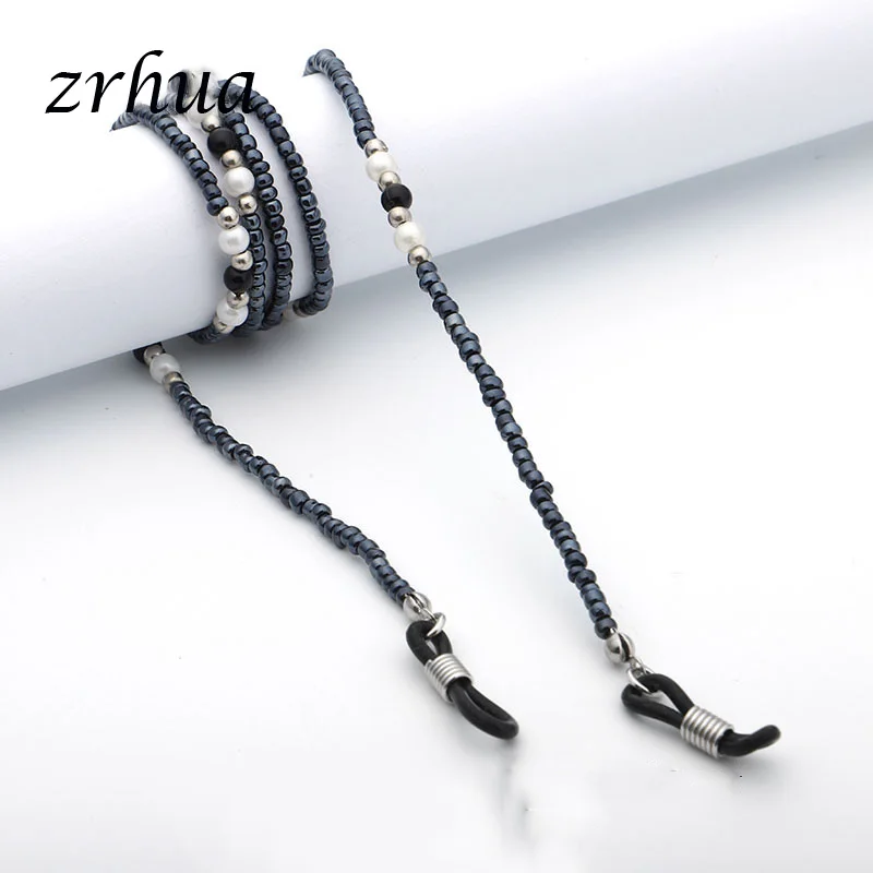 

ZRHUA Fashion Design Women Fancy Eyewear Strap Cord Holder Neck Elegant Glasses Rope Lanyard Sunglasses Spectacle Beads Chain