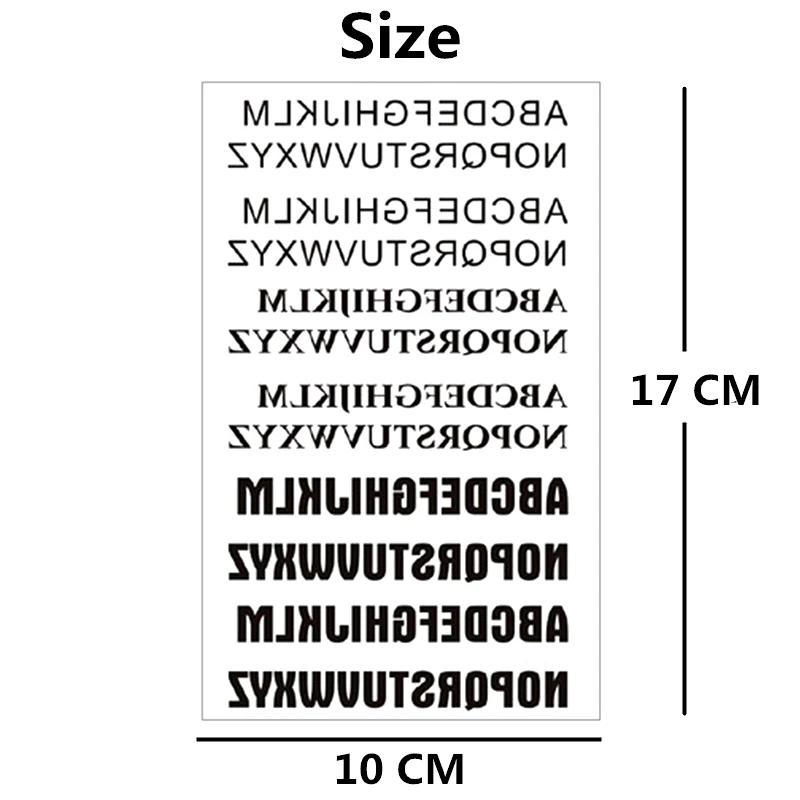 Nu-TATY Временная боди-арт орфография буквы флэш-тату стикер 10*17 см водостойкая Татуировка безболезненная хна селфи тату