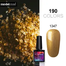 Modelones 10ML Salon Nail Art UV Nail Gel Polish Soak Off Pink Color UV Nail Gel Lacquer Semi Permanent Led Gel Nail Enamel