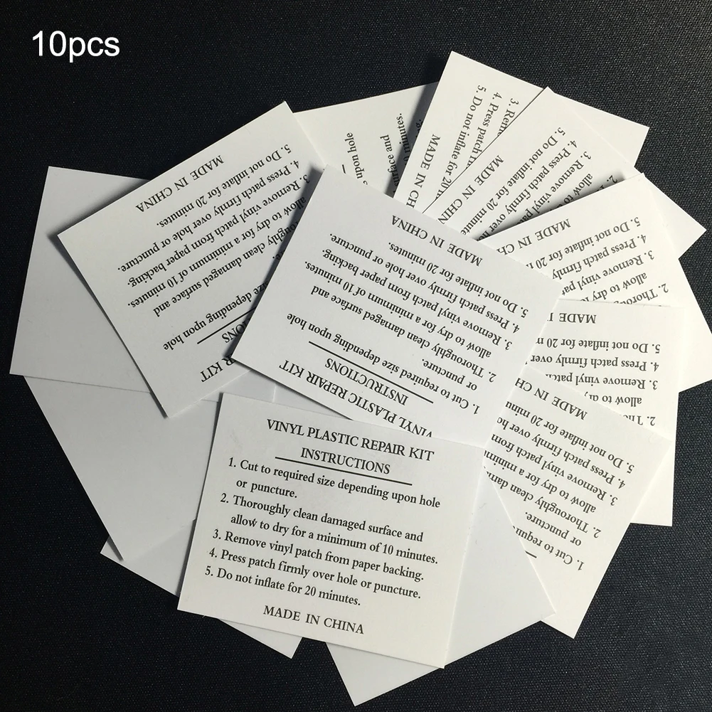 10pcs Inflatable Swimming Pool Puncture Repair Patch Kit Beach Ball Airbeds Repair for Swimming