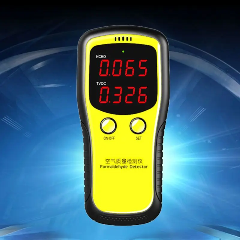 

Portable LCD Digital Dioxide Meter CO2 Monitor Indoor Air Quality Formaldehyde Detector