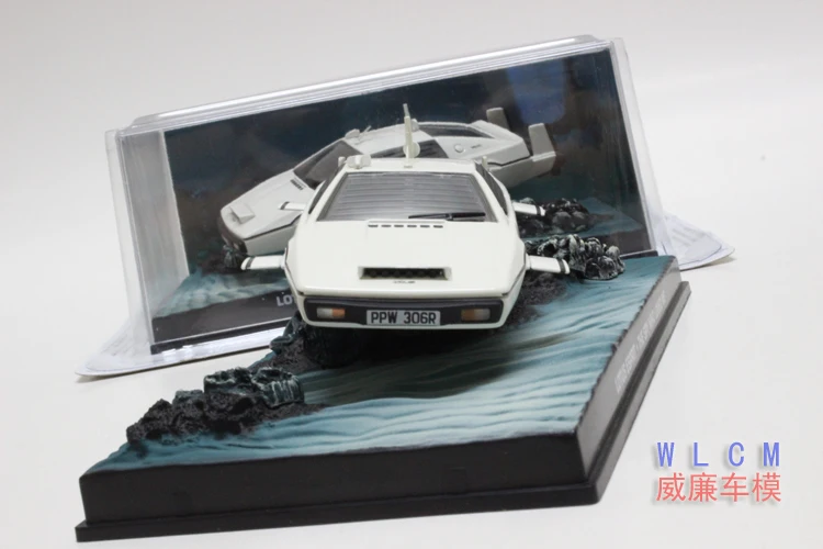 1/43 Scale Diecast Model Car Lotus Cars 007 Series Movie Diving Vehicle Modeling Static Collection Gift