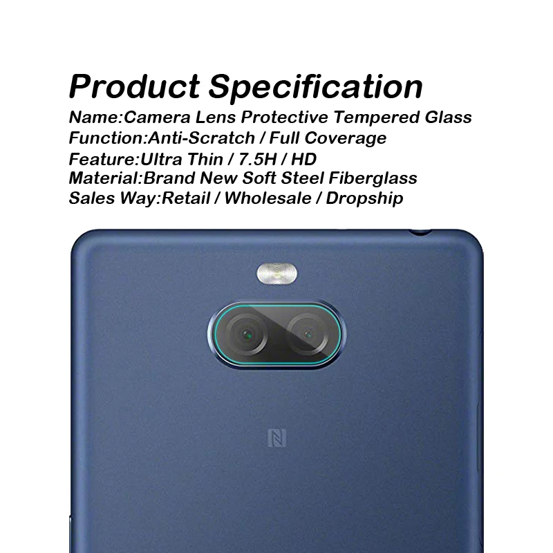 Задняя Защитная пленка для объектива камеры для sony Xperia 1 5 10 L2 L1 XZ3 XZ2 Premium Compact XA2 Plus ультра закаленное стекло