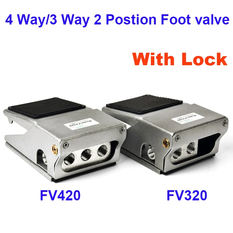 G1/4" Pneumatic Foot Valve 2 Position 5 Way Electrical Switch W/ Protective Air G1/4" Pneumatic Foot Valve 2 Position 5 Way Electrical Switch W/ Protective Air