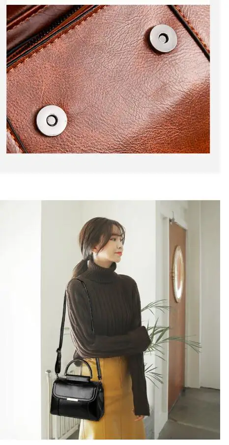 

B Retro bag female 2019 new autumn and winter Messenger bag shoulder fashion handbag large capacity soft skin mother