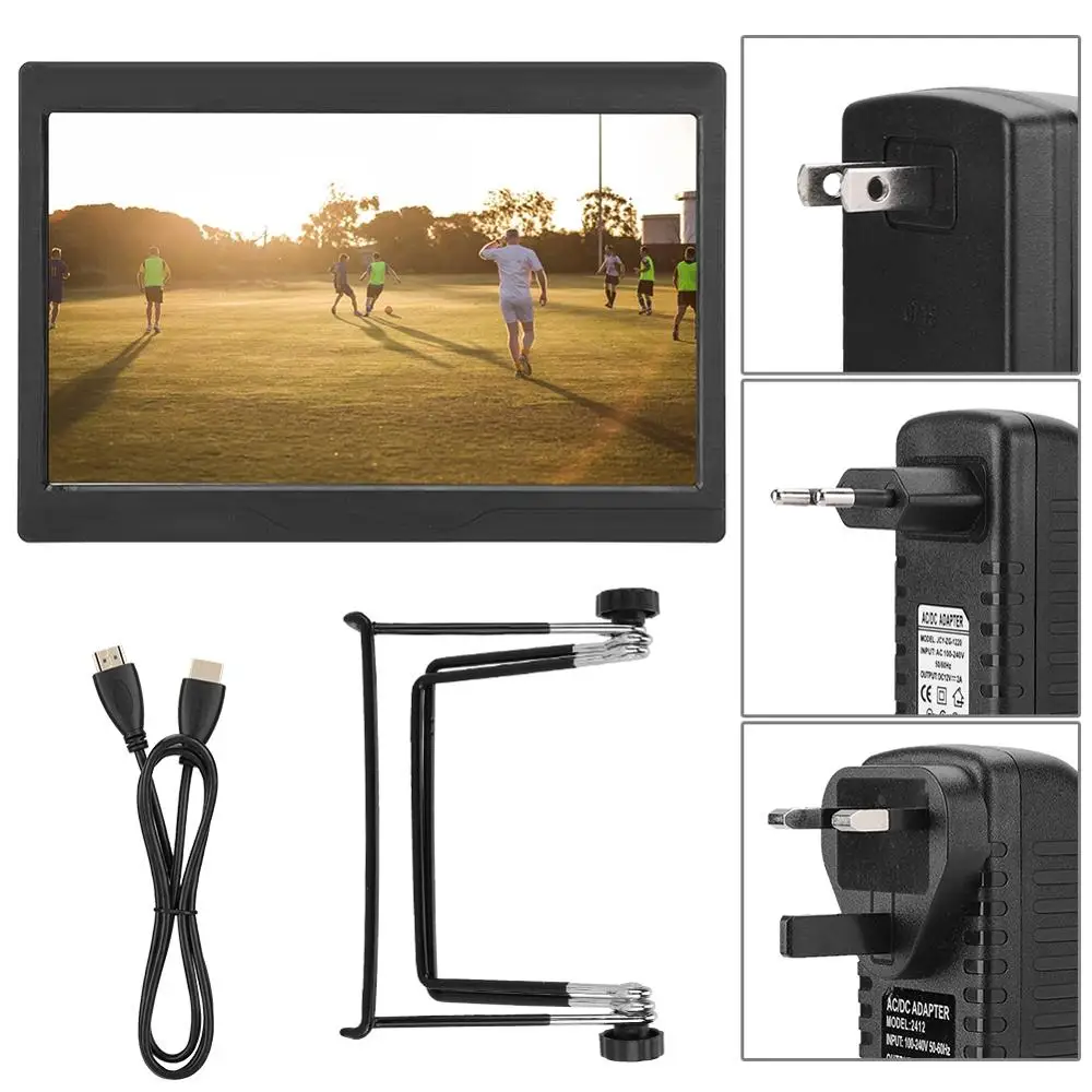 

10.1 Inch Portable HDMI Monitor 1360*786 LED Display Support HDMI/VGA/AV Input for Raspberry Pi High quality