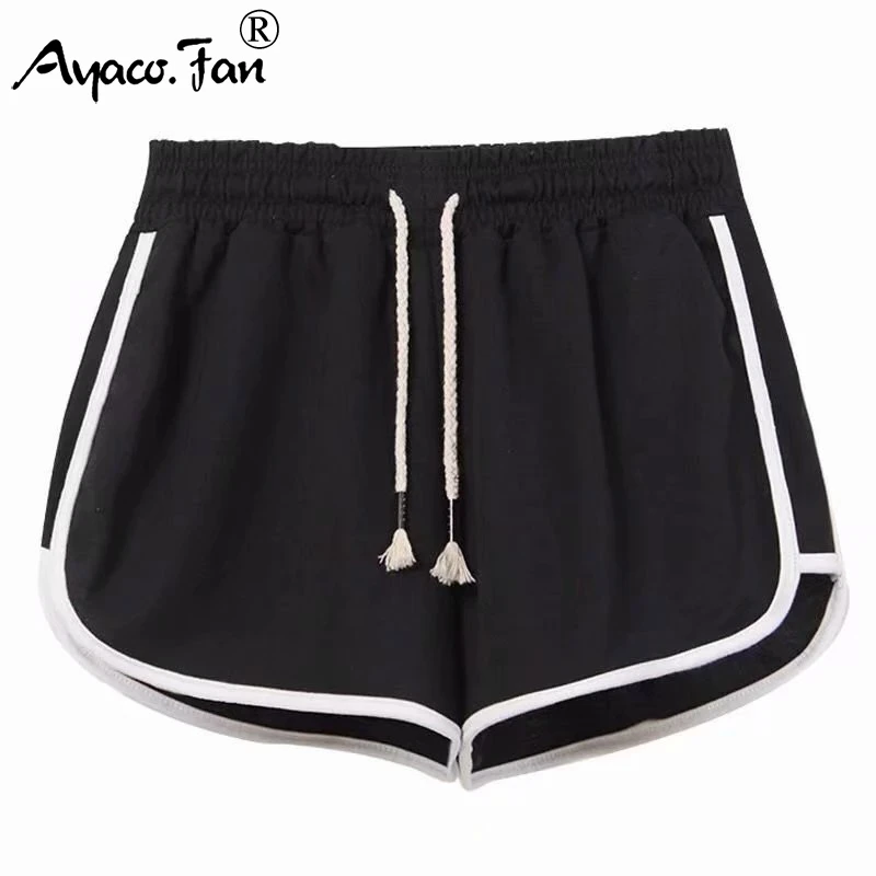 Pantalones cortos deportivos de elasticidad mujer, Shorts atléticos, ropa para correr y trotar, novedad de verano 2019|Pantalones cortos| -