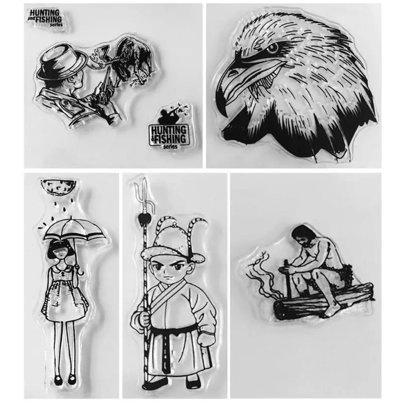 

Cartoon Transparent Clear Silicone Stamps Seal for DIY Scrapbooking Album Photo Card Craft Decorative Kids Stamp Gift Sheets